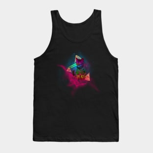 Pizza Space Cat Tank Top